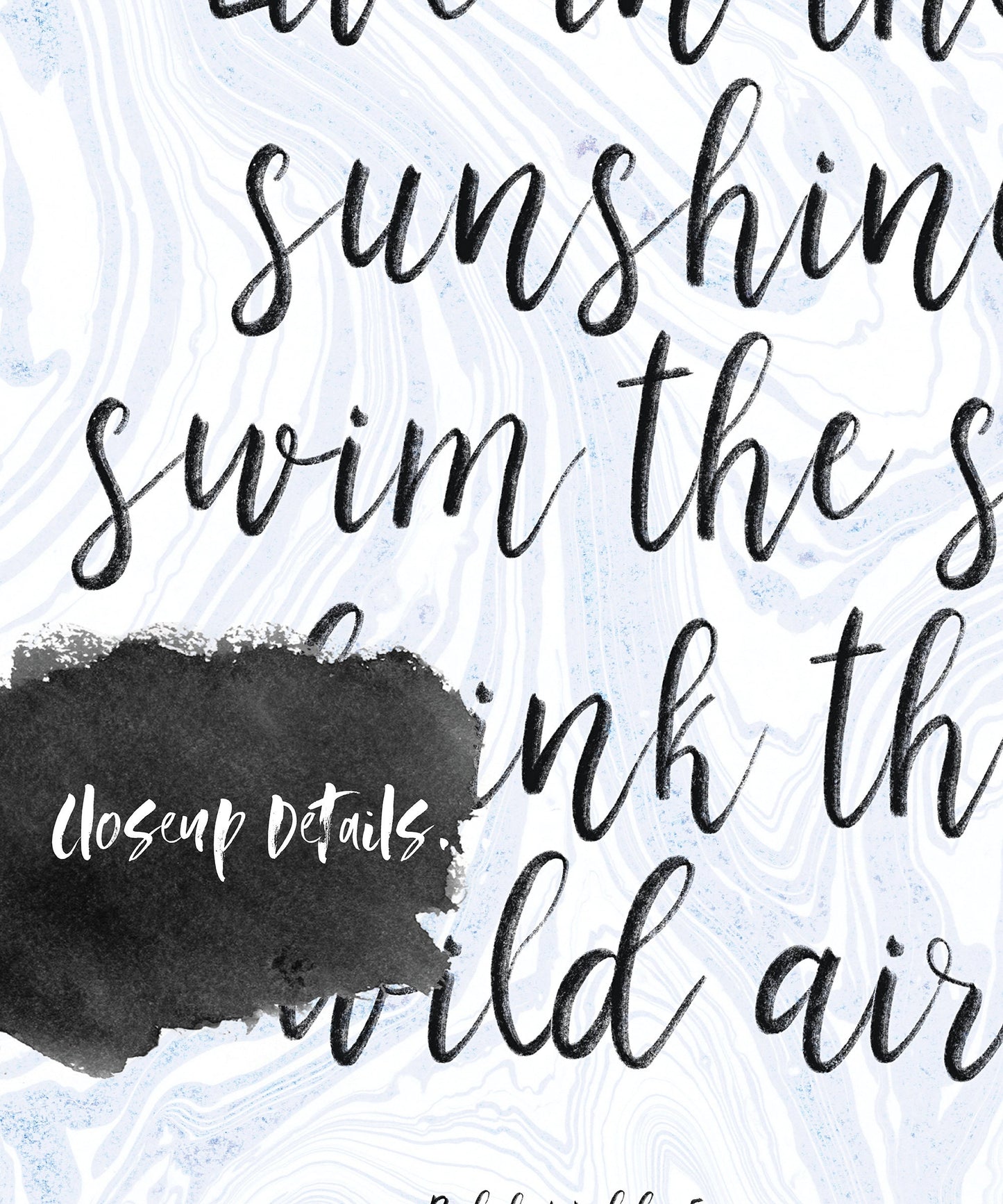 Live in the Sunshine Quote Art Print