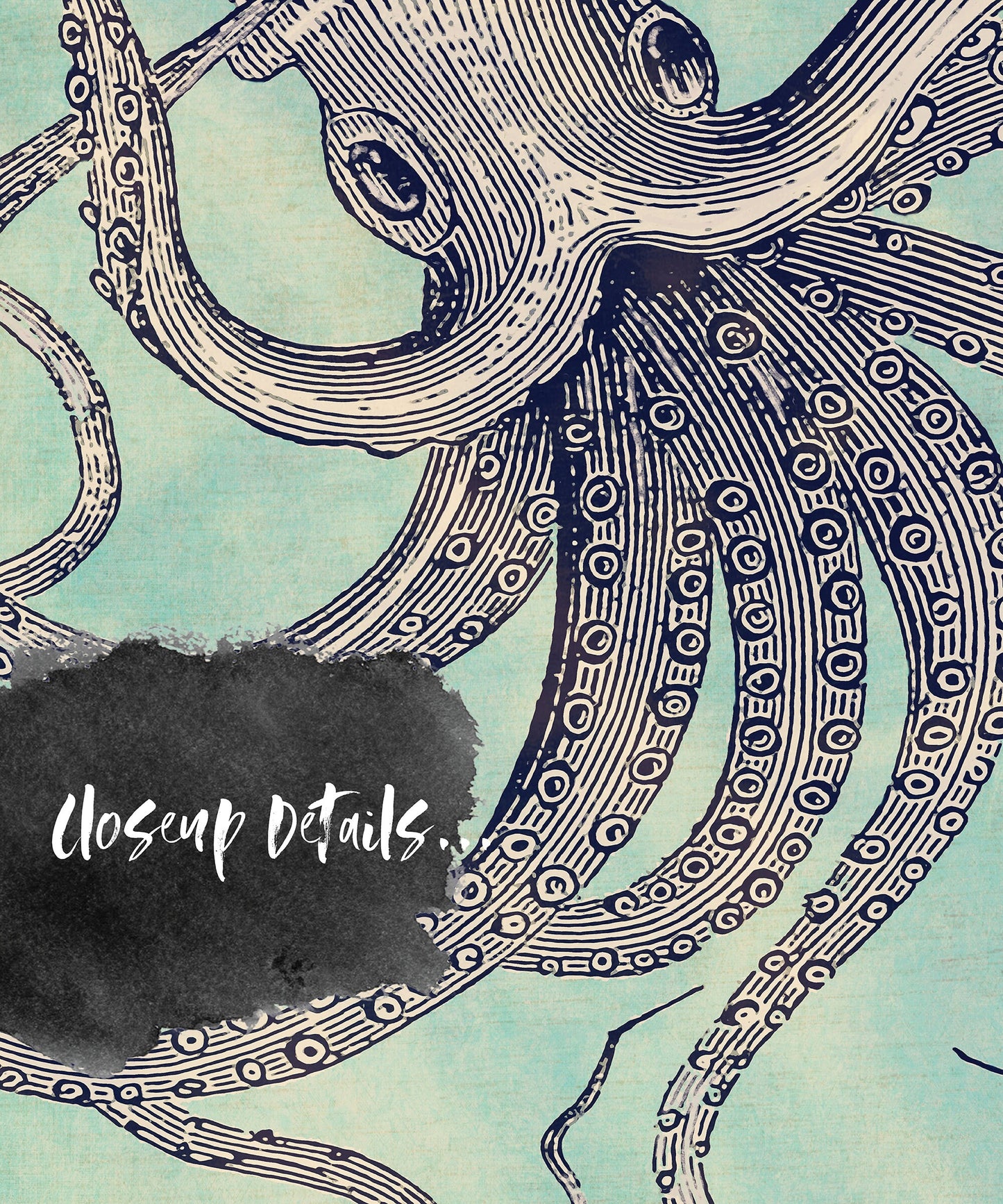 Vintage Octopus Art Print