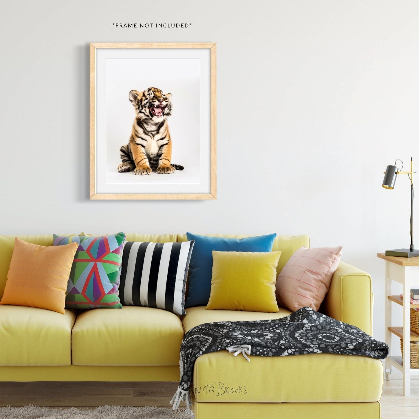 Laughing Baby Tiger Art Print