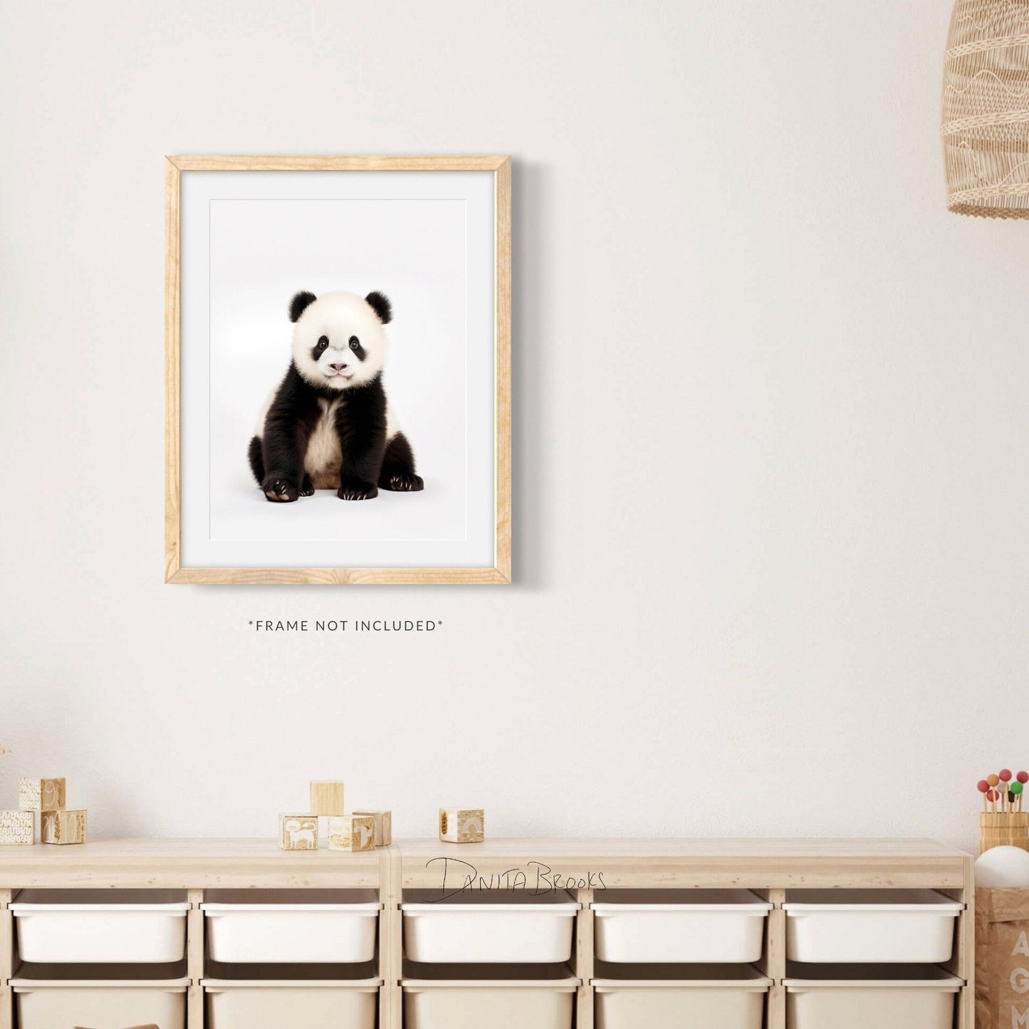 Sitting Panda Print