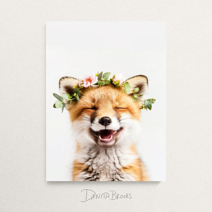 Flower Crown Animals Set