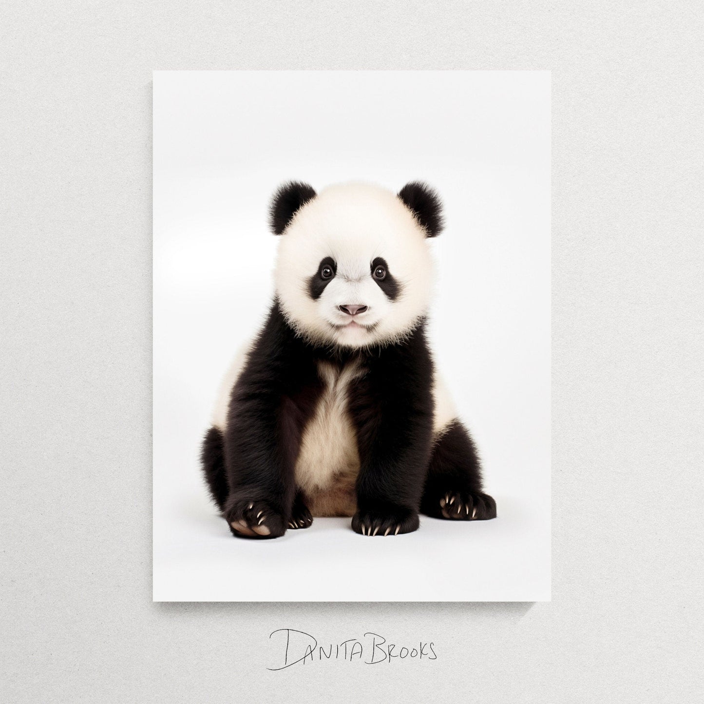 Sitting Panda Print