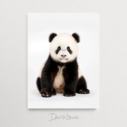 Sitting Panda Print