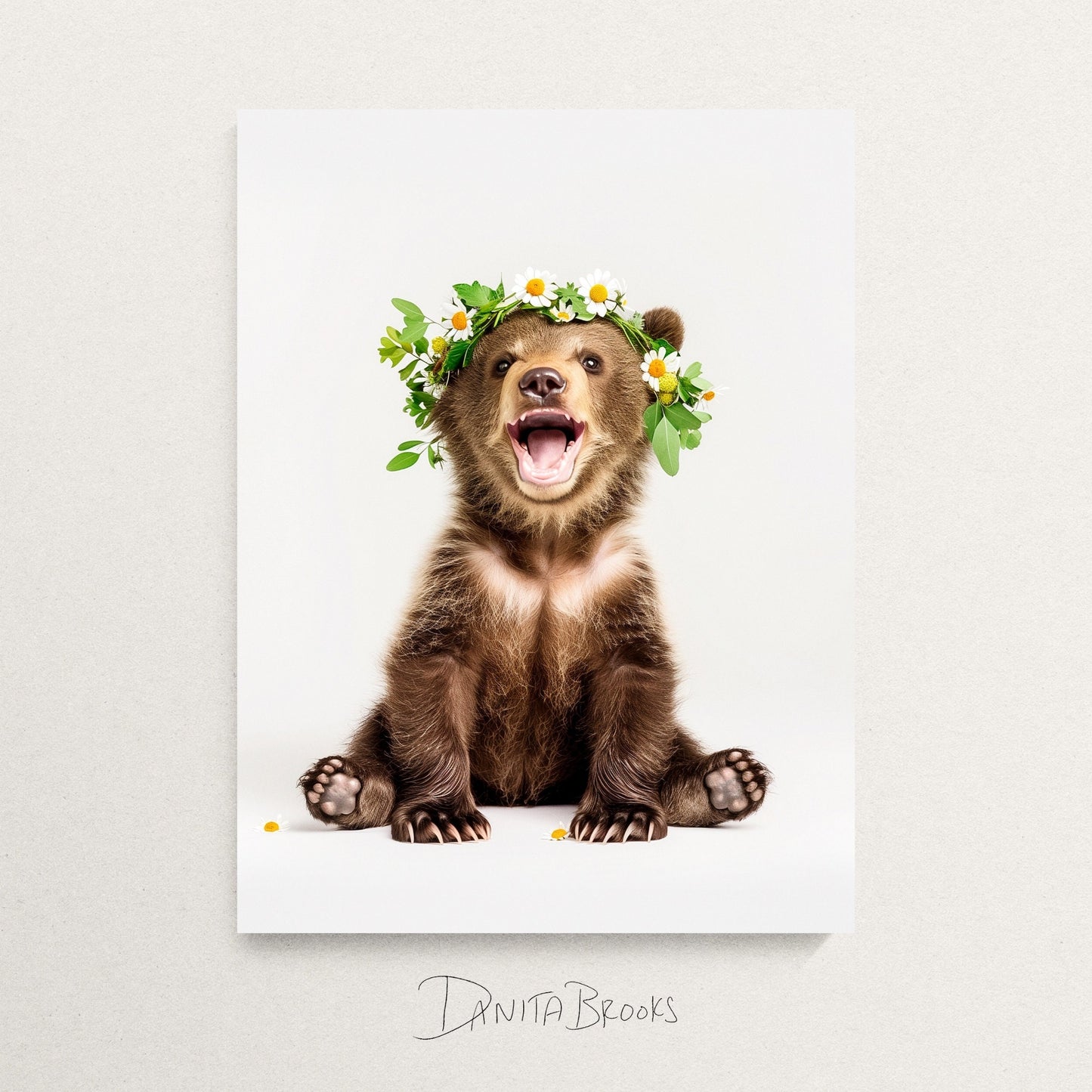 Flower Crown Woodland Print Set