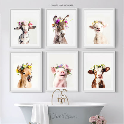 Farm Baby Animal Prints Set