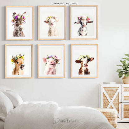 Farm Baby Animal Prints Set