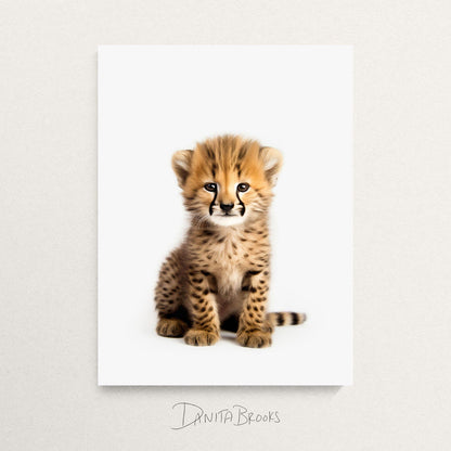 Sitting Safari Animals Print Set