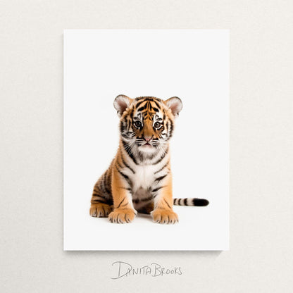 Sitting Safari Animals Print Set